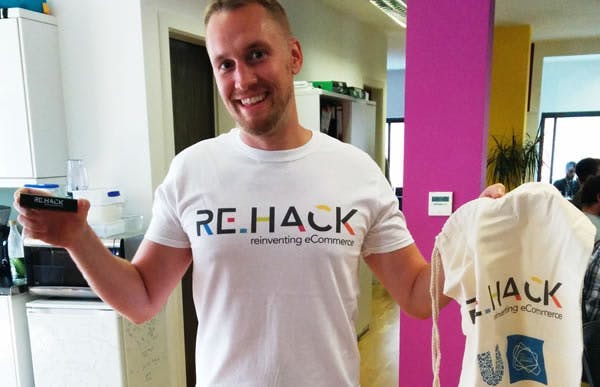 Mike modelling the ReHack gear